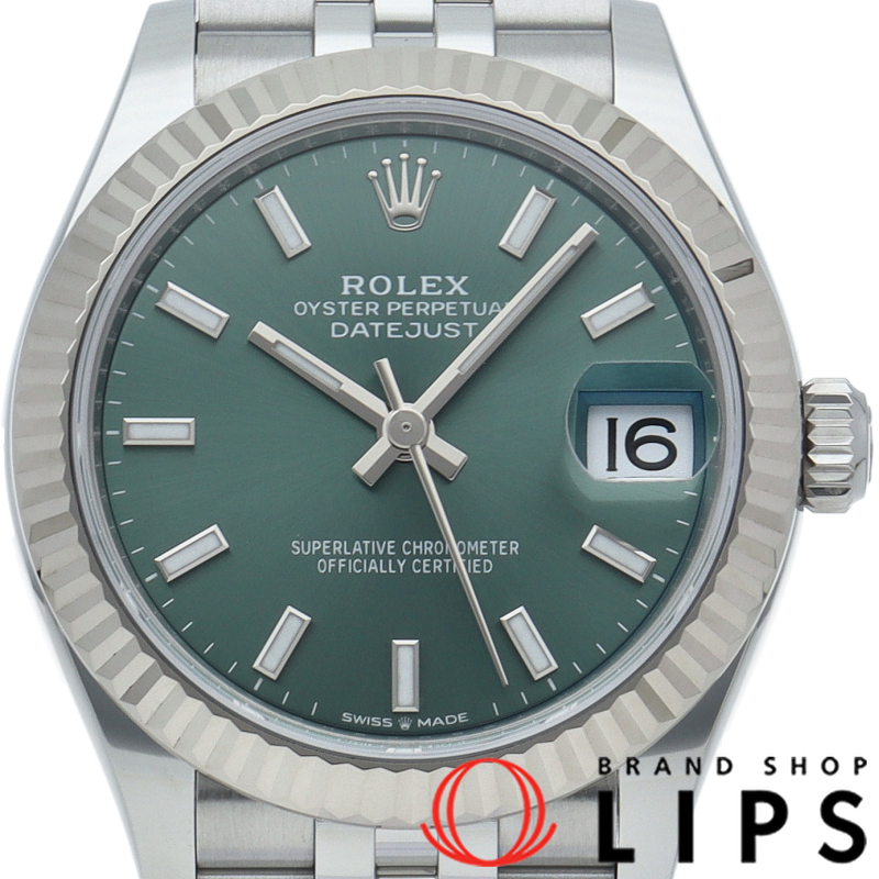 デイトジャスト31 ボーイズ時計 ジュビリー ミントグリーン