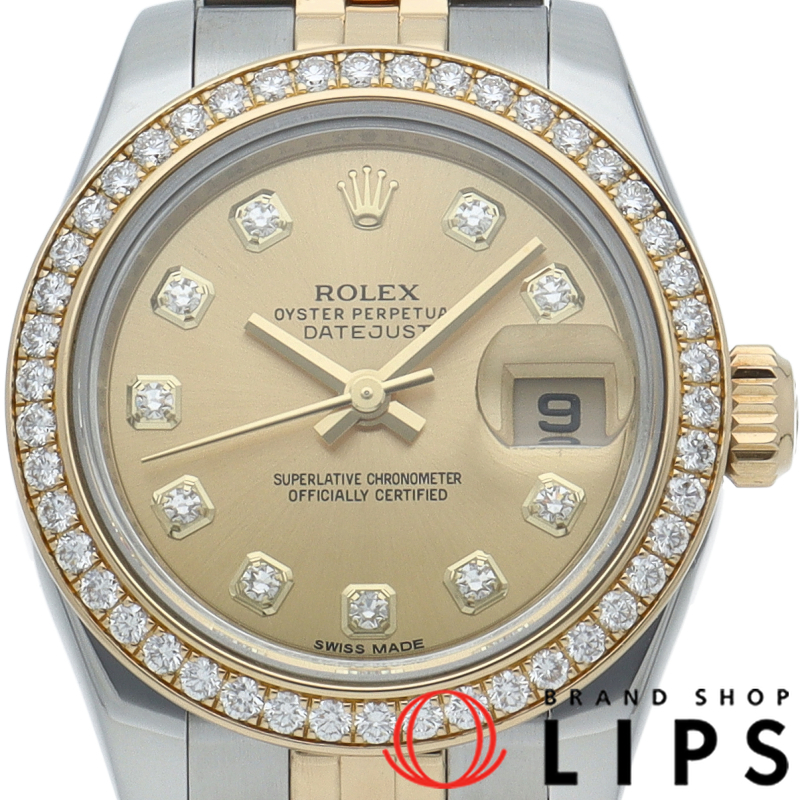 デイトジャスト レディース時計 ダイヤベゼル 10Pダイヤ