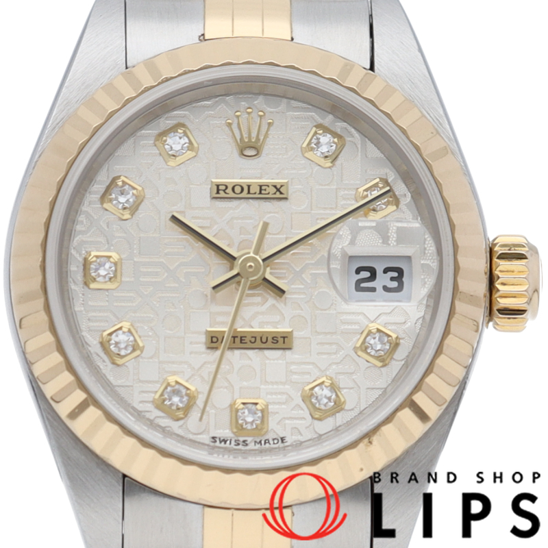 デイトジャスト レディース時計 10Pダイヤ コンピューター文字盤