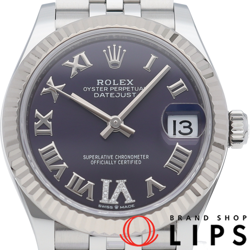 デイトジャスト31 ボーイズ時計 ジュビリー VIダイヤ オーベルジーヌ