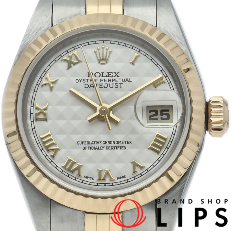 デイトジャスト レディース時計 ピラミッド文字盤