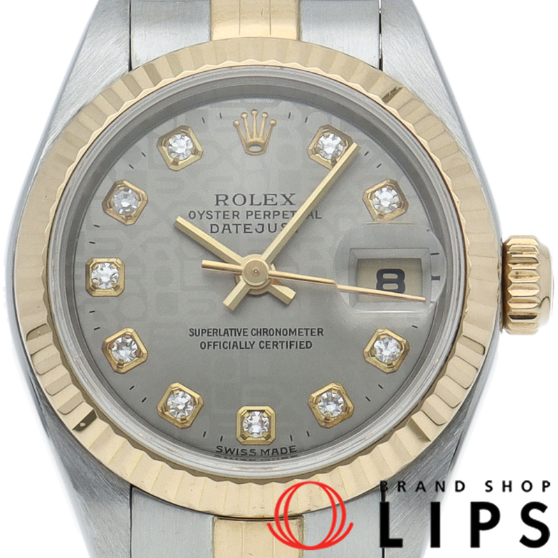 デイトジャスト レディース時計 10Pダイヤ コンピューター