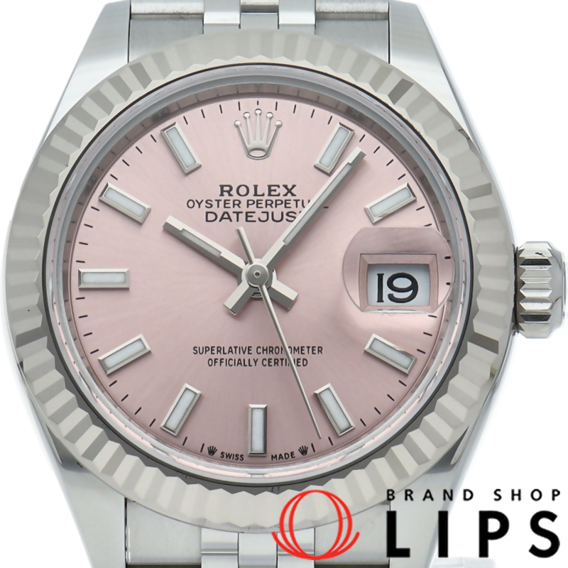 デイトジャスト28 レディース時計 ライトピンク