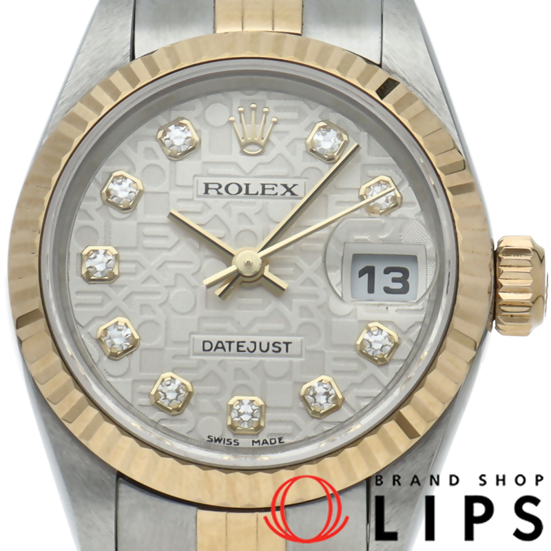 デイトジャスト レディース時計 10Pダイヤ コンピューター文字盤