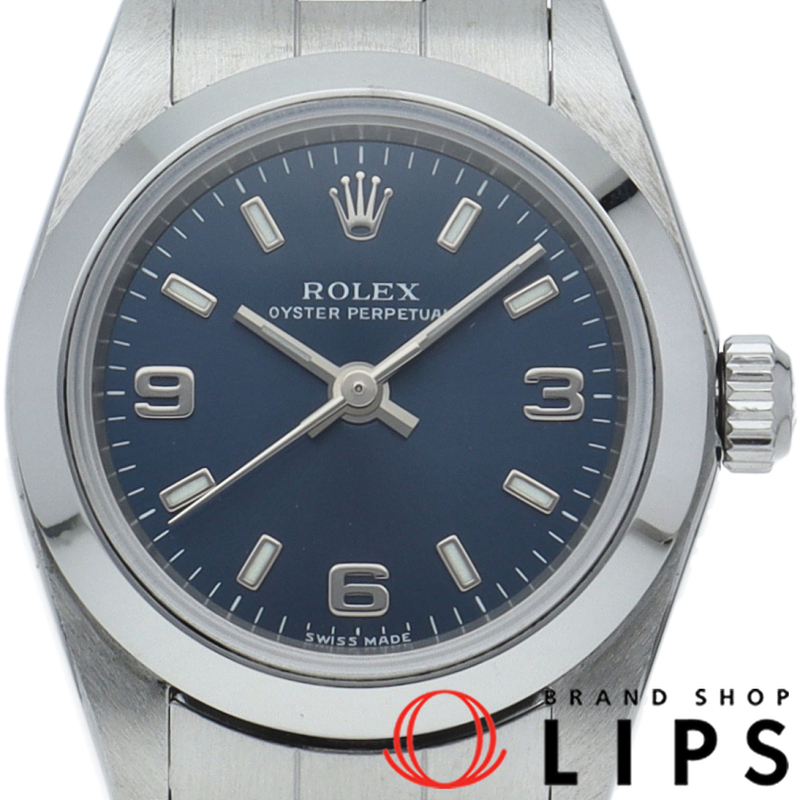 オイスター パーペチュアル レディース時計 ブルー