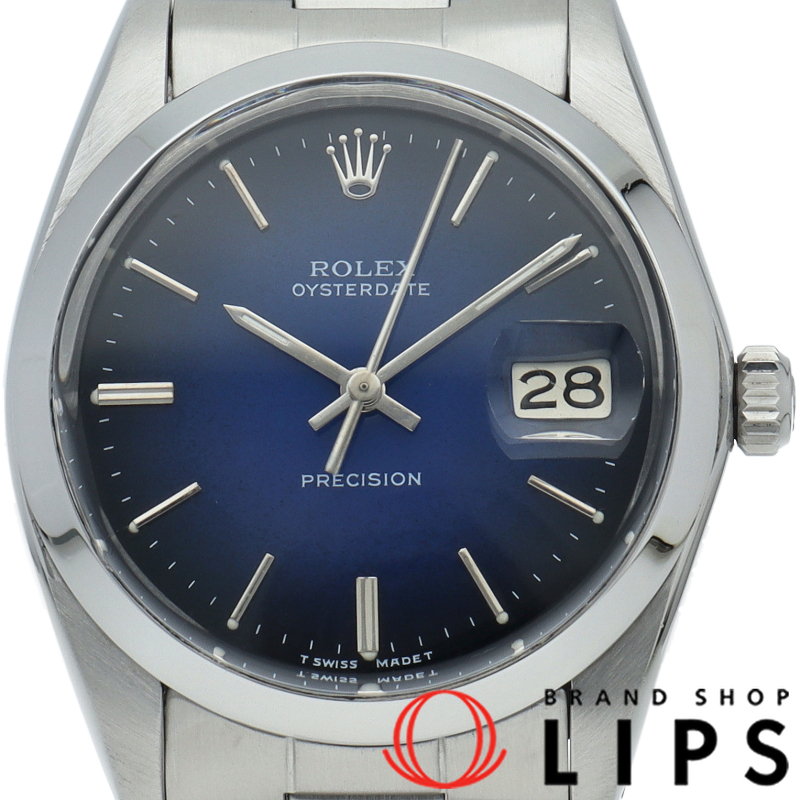 オイスターパーペチュアルデイト ブルーグラデーション文字盤 アンティーク