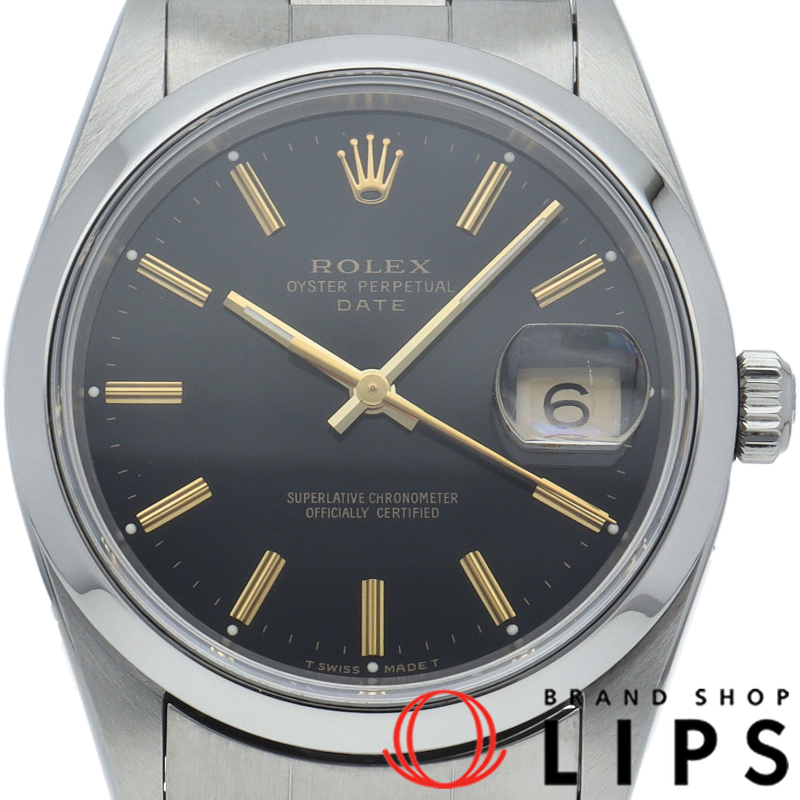 オイスターパーペチュアルデイト メンズ時計 ゴールドインデックス