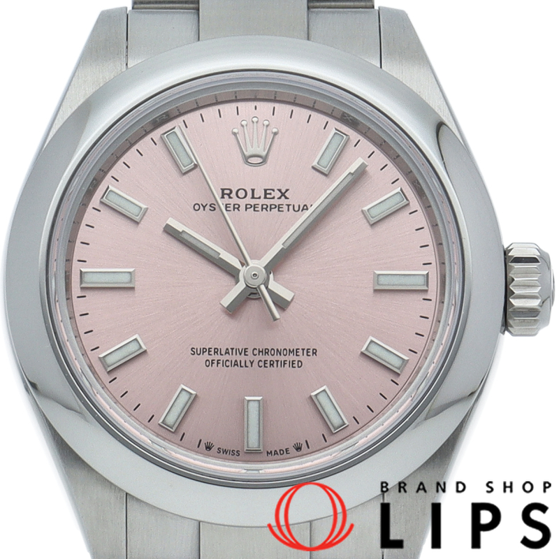 オイスターパーペチュアル28 ウォッチ ライトピンク