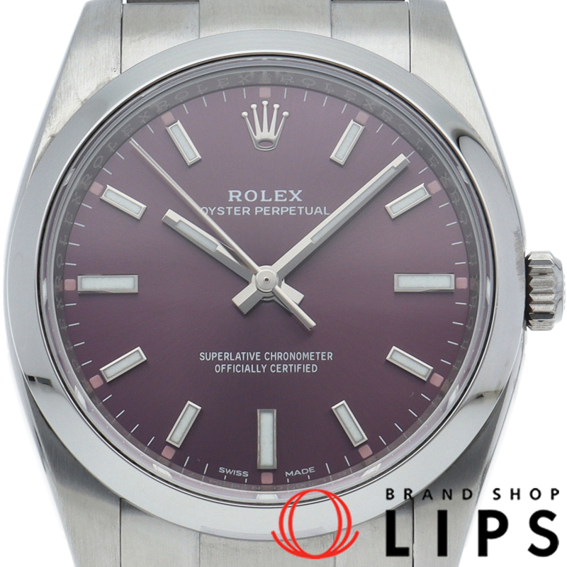 オイスターパーペチュアル34 ウォッチ レッドグレープ