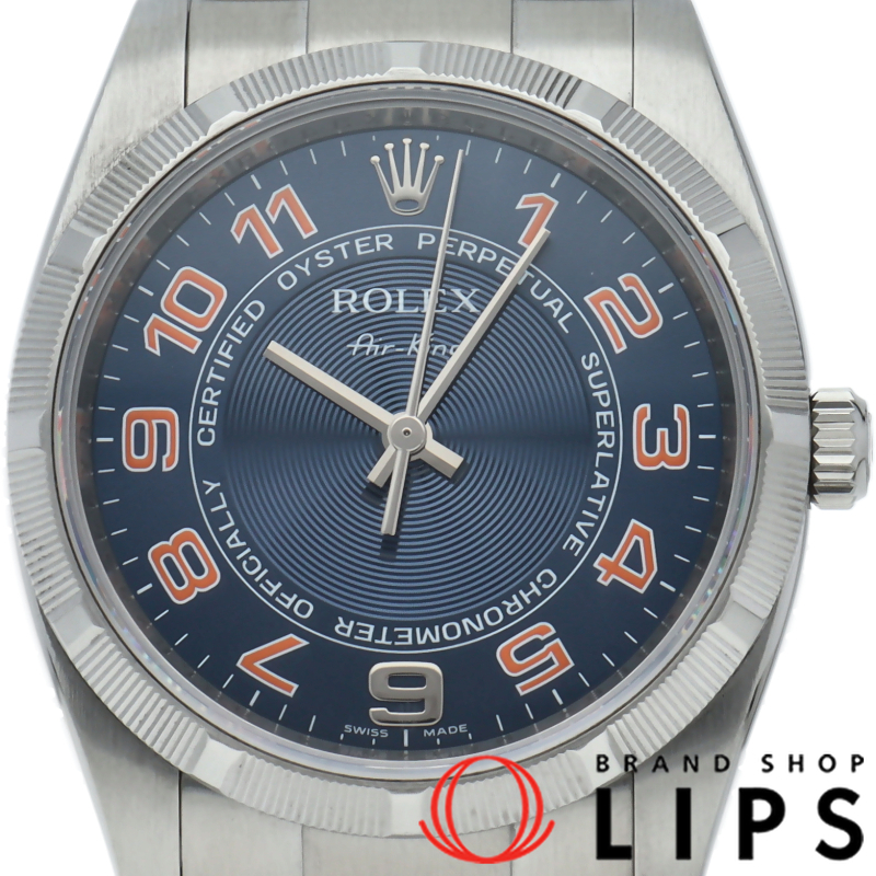 エアキング ウォッチ ブルーコンセントリック文字盤