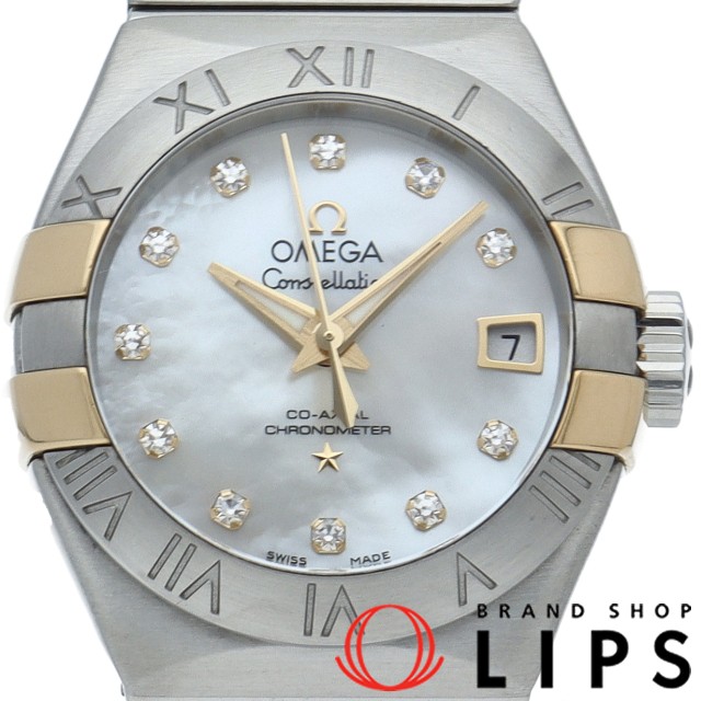 コンステレーション ブラッシュ コーアクシャル クロノメーター 27mm 12Pダイヤ シェル