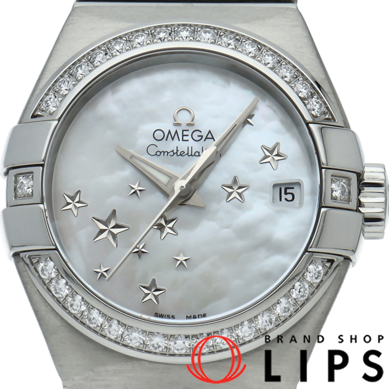 コンステレーション ブラッシュ コーアクシャル 27mm ダイヤベゼル シェル