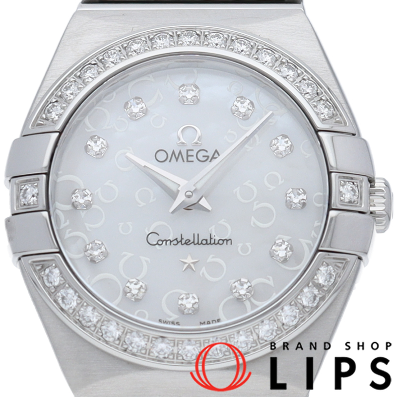 コンステレーション ブラッシュ 24mm ダイヤベゼル 12Pダイヤ シェル