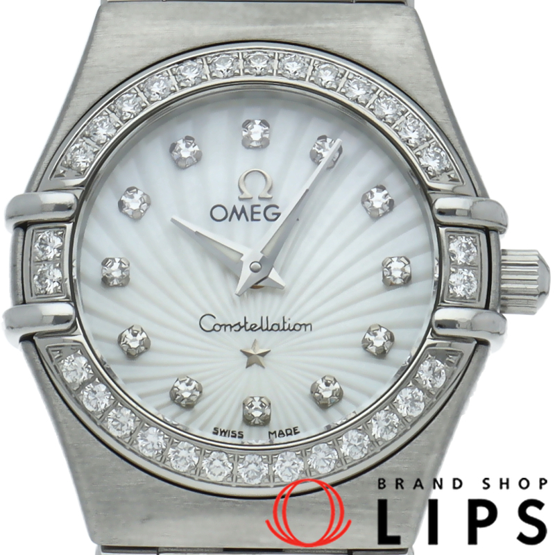 コンステレーションミニ 22.5mm ダイヤベゼル 12Pダイヤ シェル 160周年記念モデル