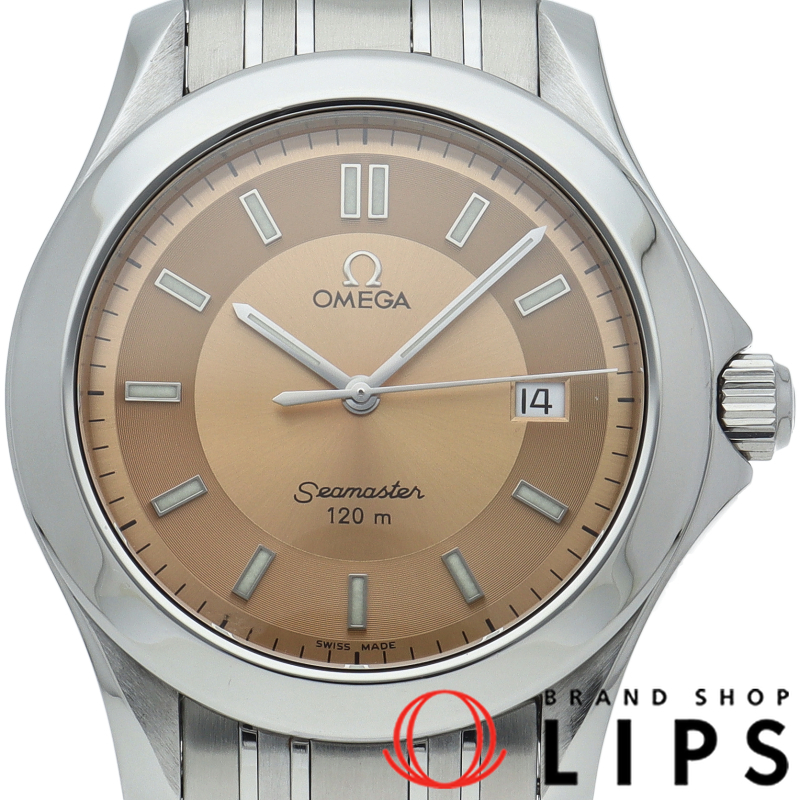 シーマスター120M クォーツ 36mm 希少なオレンジ文字盤