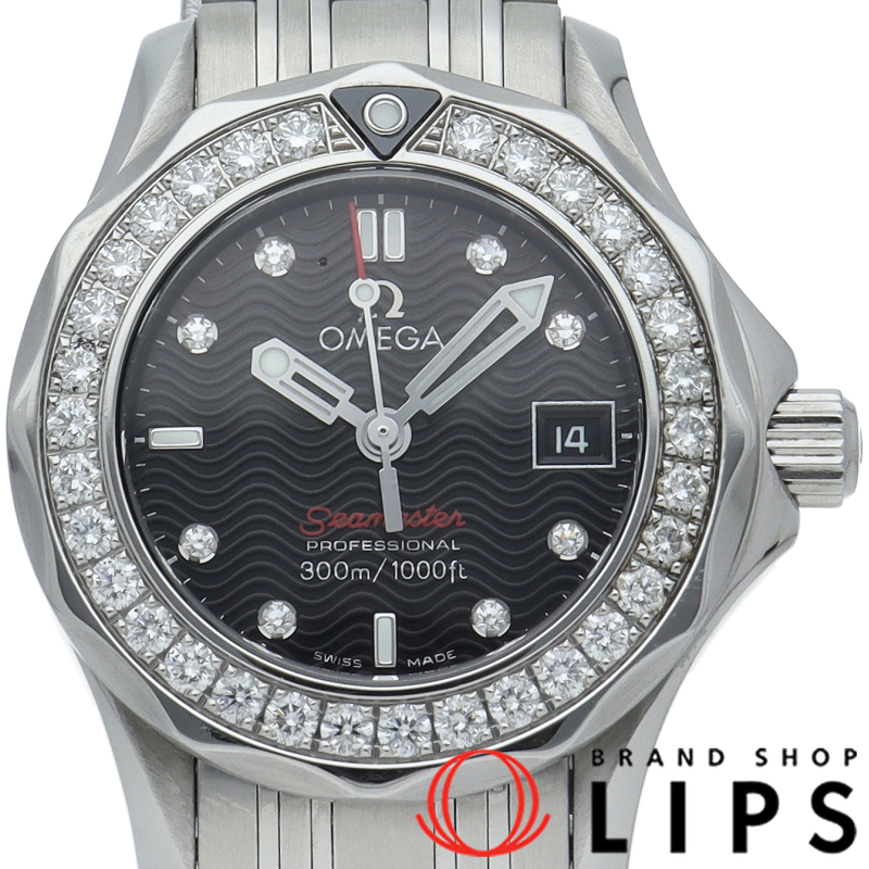 シーマスター300M クォーツ 28mm 8Pダイヤ ダイヤベゼル