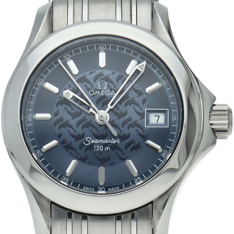 ⚫︎ 訳あり OMEGA シーマスター 120M ジャックマイヨール 2000 シーマスター120M クォーツ 26mm ジャックマイヨール2000 世界限定2000