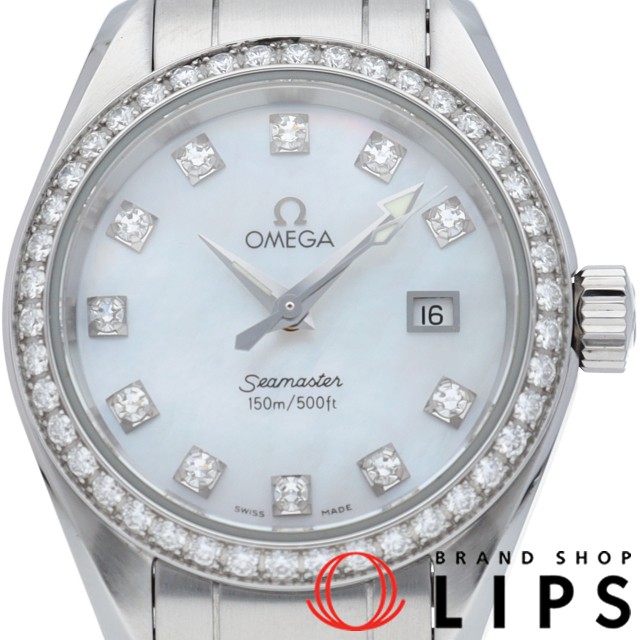シーマスター アクアテラ 29.2mm ダイヤベゼル 11Pダイヤ シェル