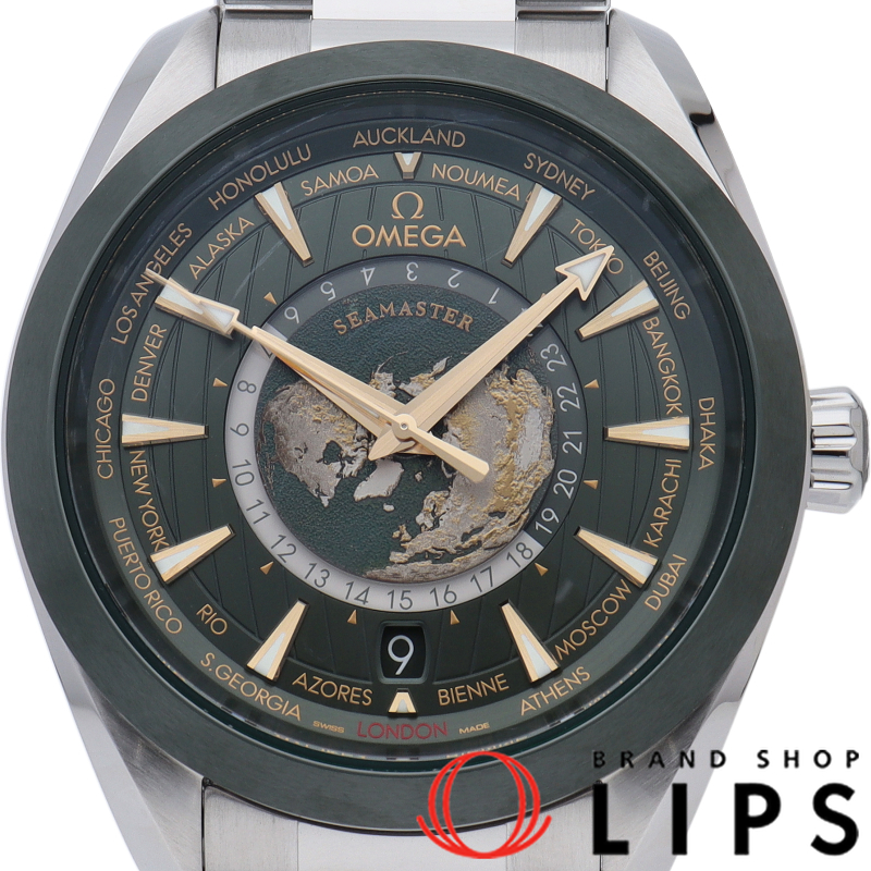 シーマスター アクアテラ 150M ワールドタイマー コーアクシャル 43mm グリーン