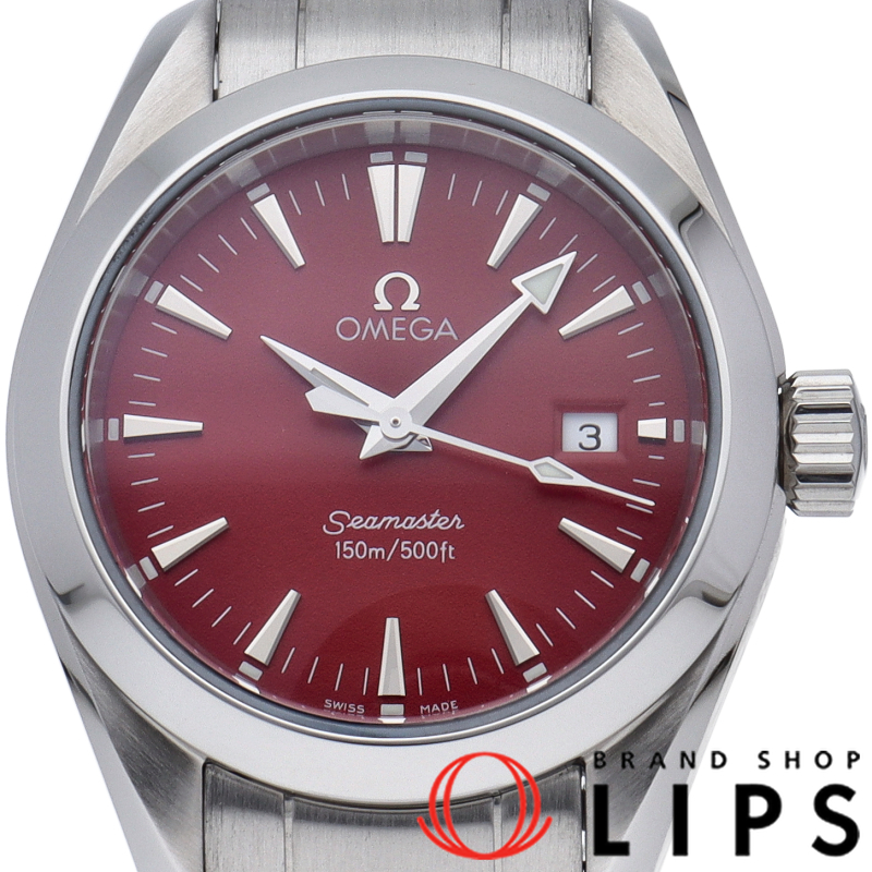 シーマスター アクアテラ クォーツ 28mm レッド リミテッド