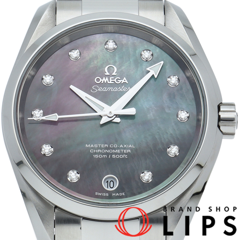 シーマスター アクアテラ 150M コーアクシャル 38.5mm 11Pダイヤ シェル