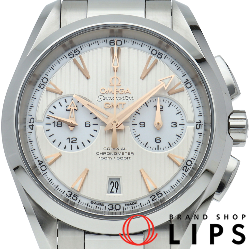 シーマスター アクアテラ 150M コーアクシャル クロノグラフ GMT 43mm