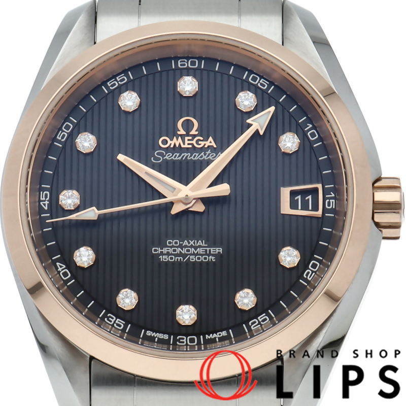 シーマスター アクアテラ 150M コーアクシャル 38.5mm 11Pダイヤ