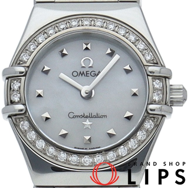 コンステレーション ミニ マイチョイス ダイヤベゼル シェル