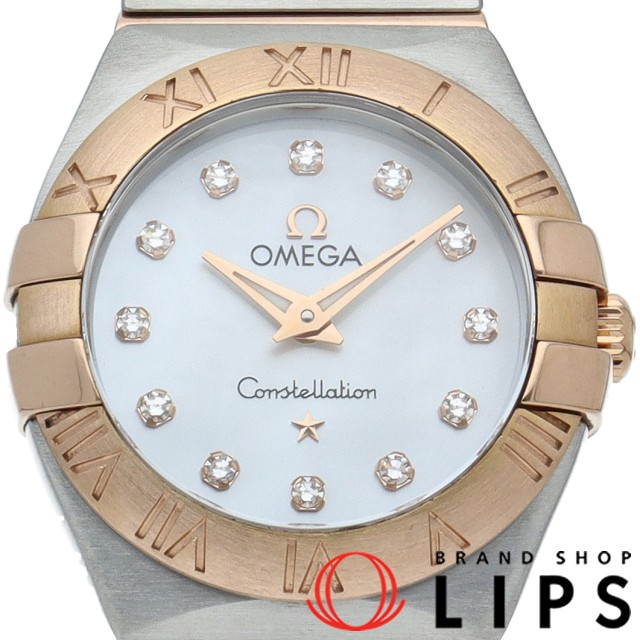 コンステレーション ブラッシュ クォーツ 24mm 12Pダイヤ シェル