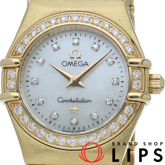 コンステレーション ミニ クォーツ 22.5mm ダイヤベゼル 12Pダイヤ シェル