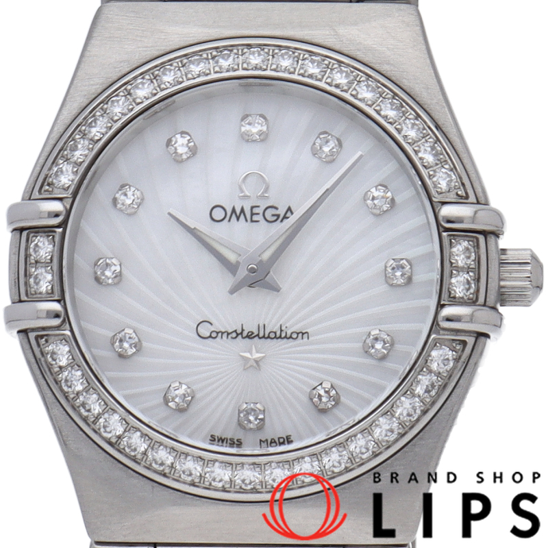 コンステレーション 25.5mm 160周年記念 ダイヤベゼル 12Pダイヤ シェル