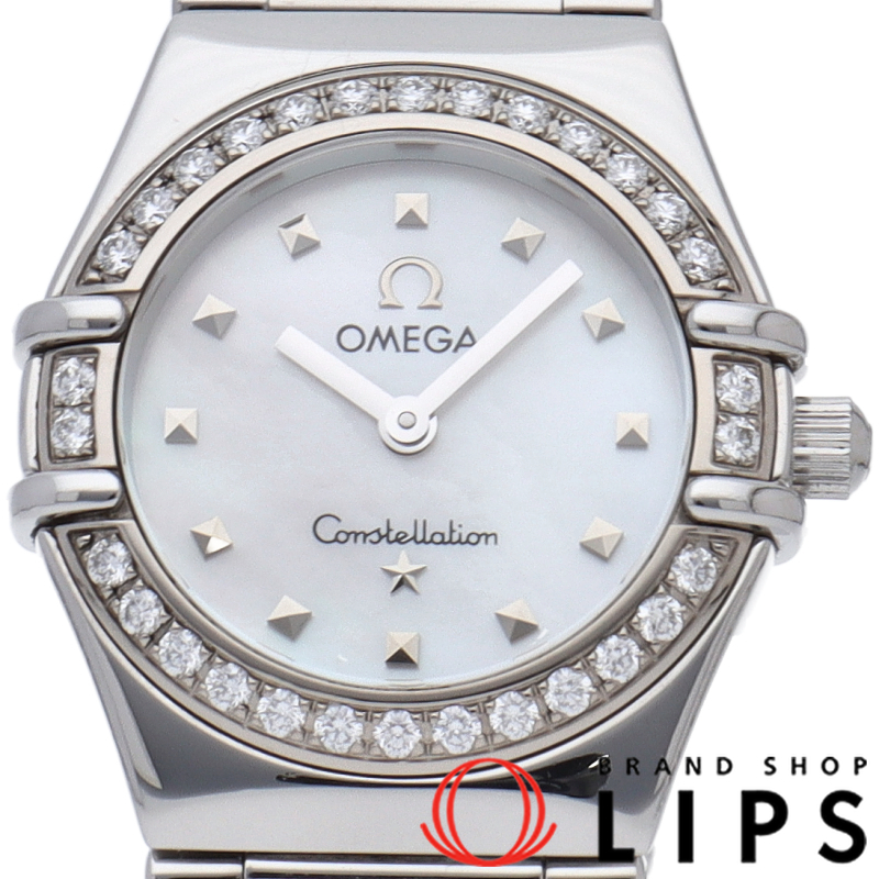 コンステレーション ミニ マイチョイス レディース時計 22.5mm ダイヤベゼル シェル