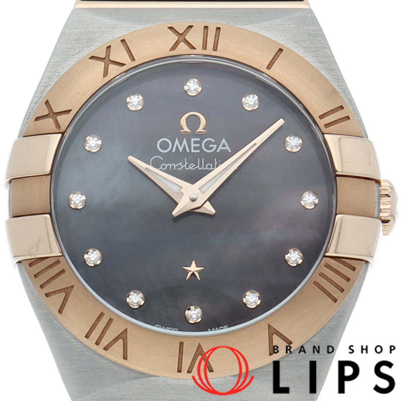 コンステレーションブラッシュ クォーツ 24mm タヒチ 12Pダイヤ シェル