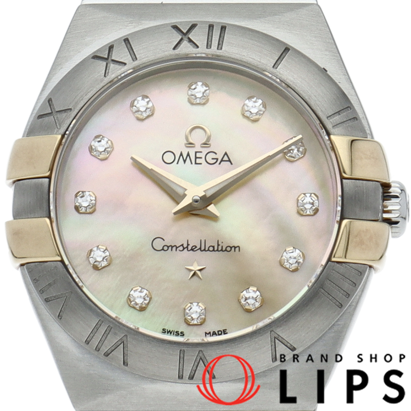 コンステレーション ブラッシュ クォーツ 24mm 12Pダイヤ シェル