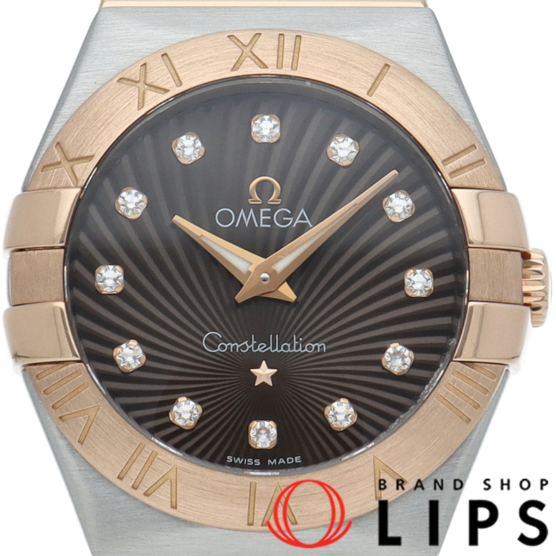 コンステレーション ブラッシュ クォーツ 27mm 12Pダイヤ