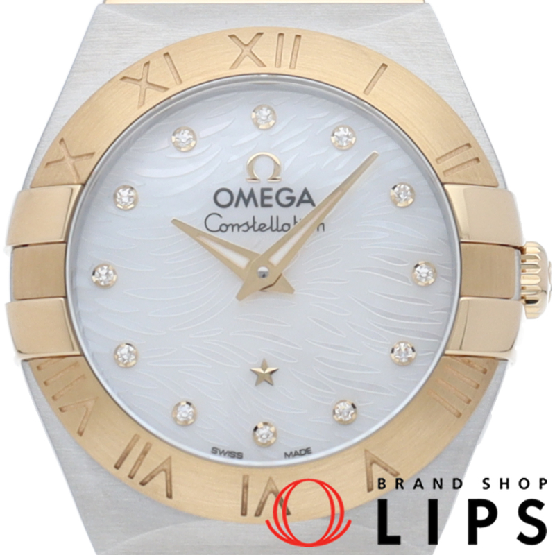 コンステレーション クォーツ 24mm プリュム 12Pダイヤ シェル