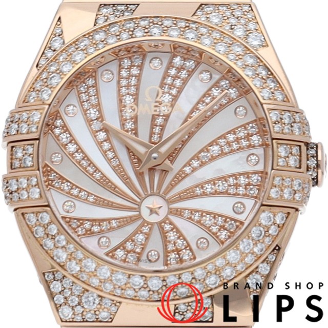 コンステレーション クォーツ 27mm ダイヤベゼル ダイヤブレス シェル ラグジュアリー エディション