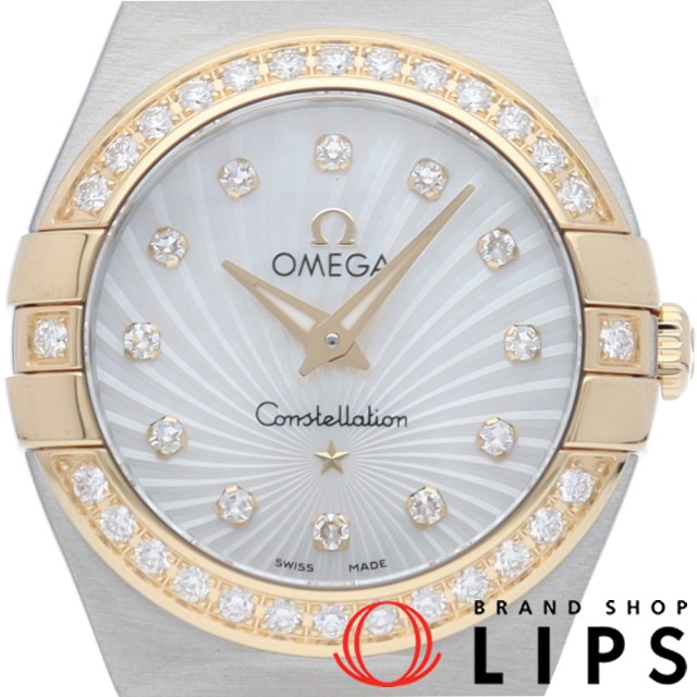 コンステレーション ブラッシュ クォーツ 24mm ダイヤベゼル 12Pダイヤ シェル