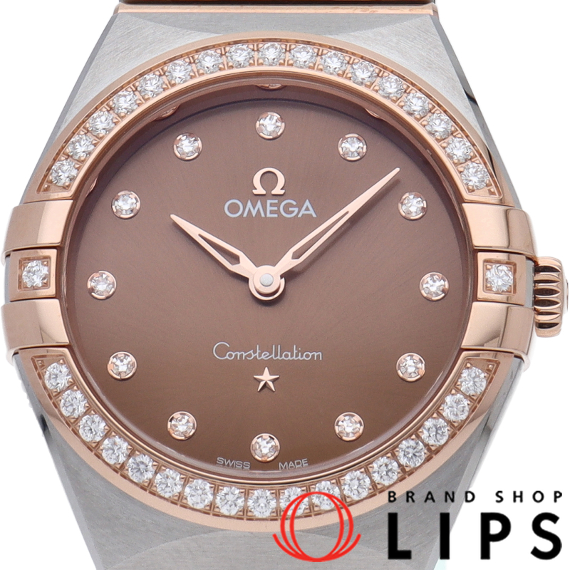 コンステレーション マンハッタン クォーツ 28mm ダイヤベゼル 12Pダイヤ