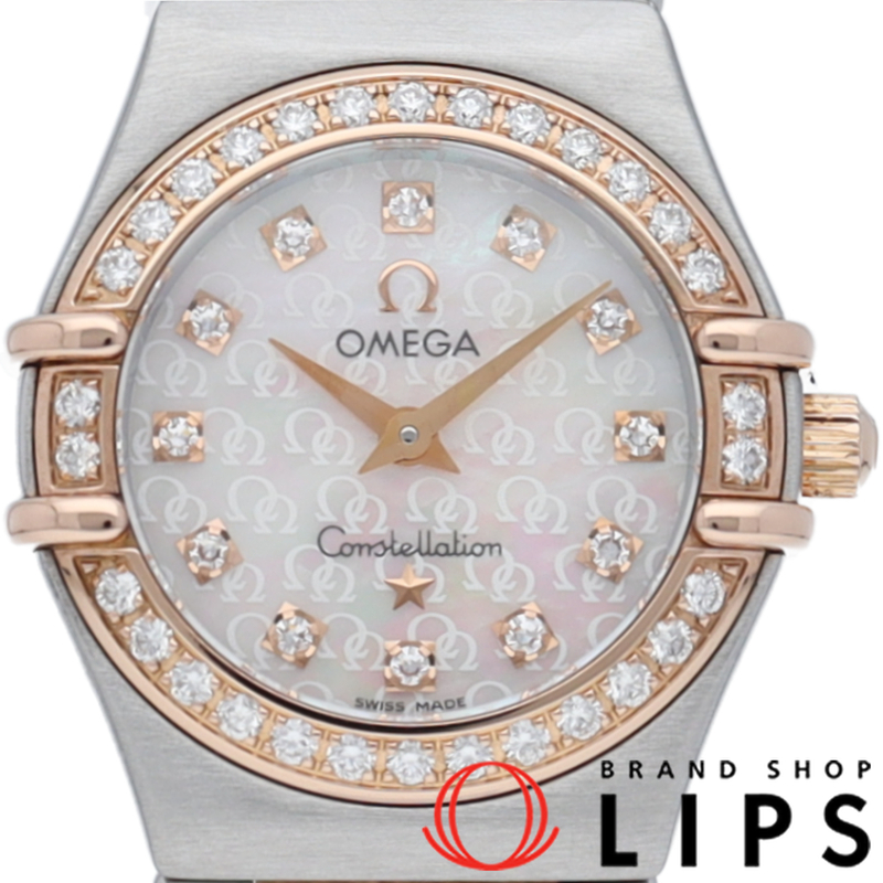 コンステレーション ミニ 22.5mm ダイヤベゼル 12Pダイヤ シェル