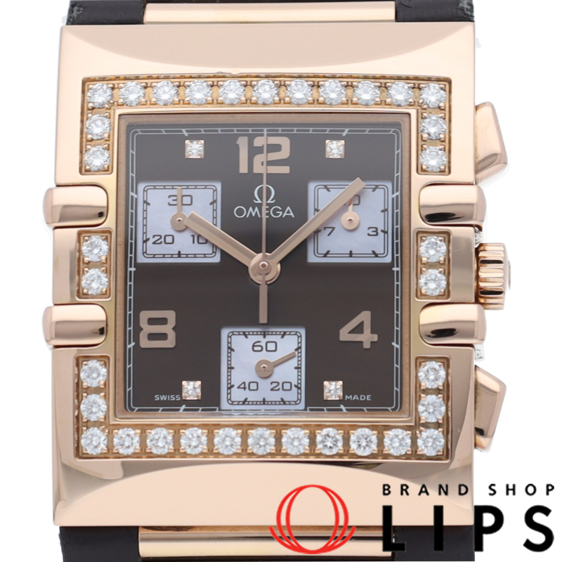 コンステレーション クアドラ レディース時計 クロノグラフ ダイヤベゼル