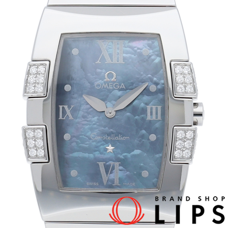 コンステレーション クアドレラ レディース時計 ダイヤベゼル シェル