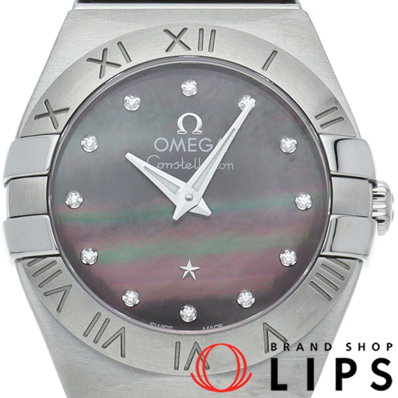 コンステレーション ブラッシュ タヒチ クォーツ 24mm 12Pダイヤ シェル