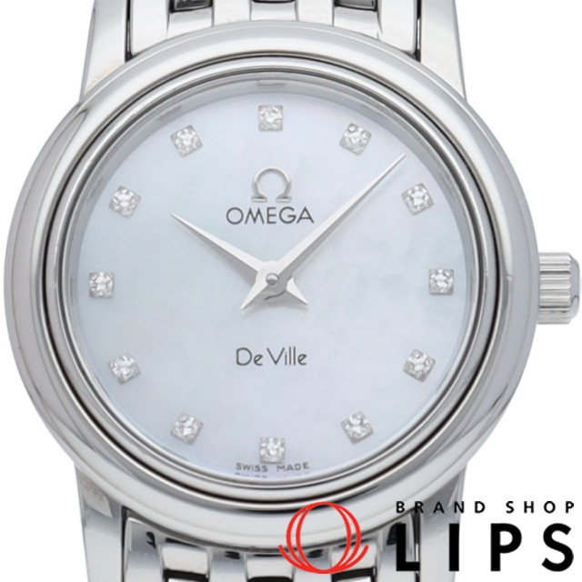 デ ヴィル レディース時計 12Pダイヤ シェル