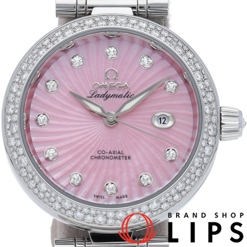 デ ヴィル レディマティック 34mm ダイヤベゼル 11Pダイヤ シェル