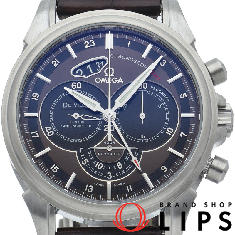 デヴィル クロノスコープ コーアクシャル GMT 44mm OH済