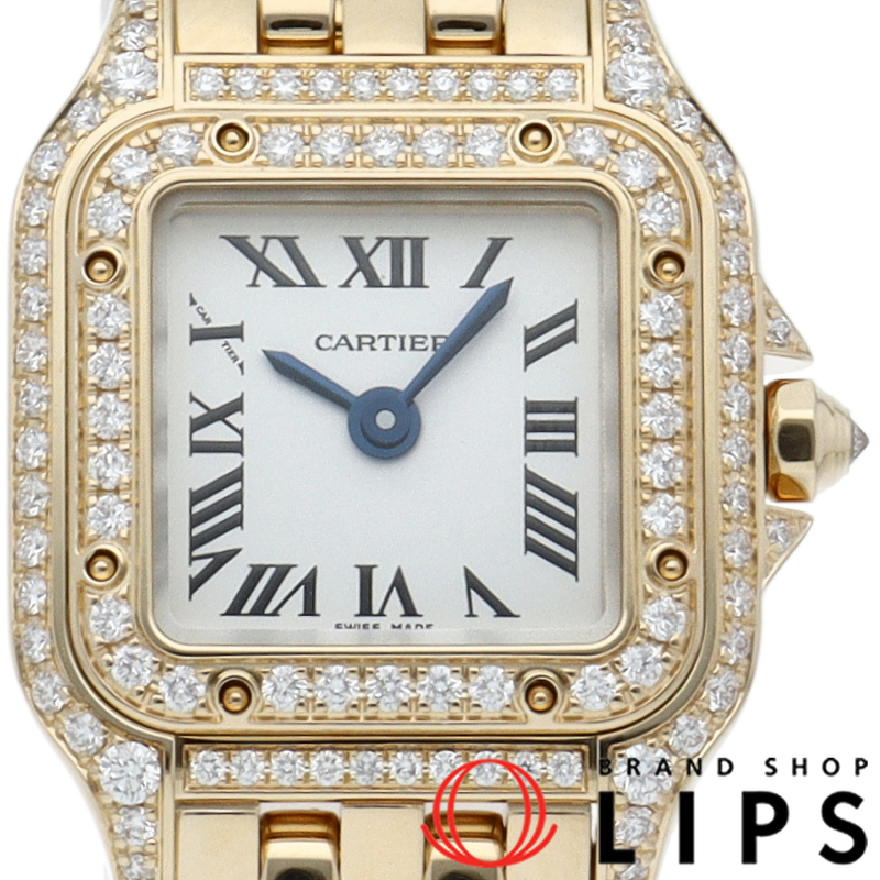 パンテール ドゥ カルティエ ミニ ウォッチ ダイヤベゼル メーカーOH済(保証期間中)