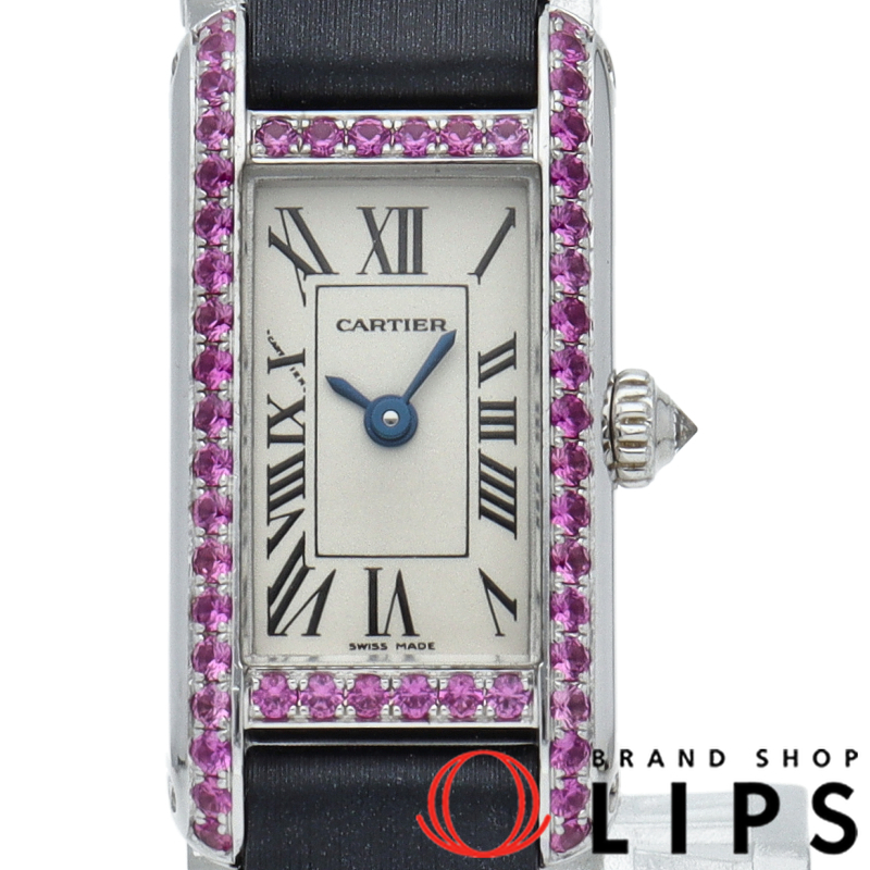 タンクアロンジェ ウォッチ ピンクサファイアベゼル アジア限定