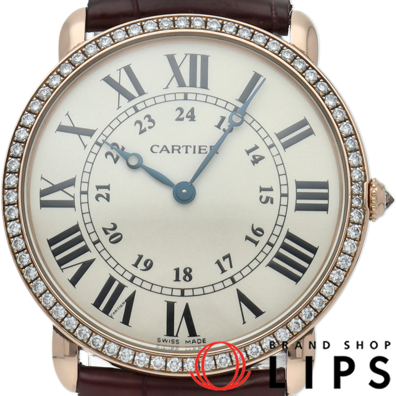 ロンド ルイ カルティエ ウォッチ LM 36mm ダイヤベゼル