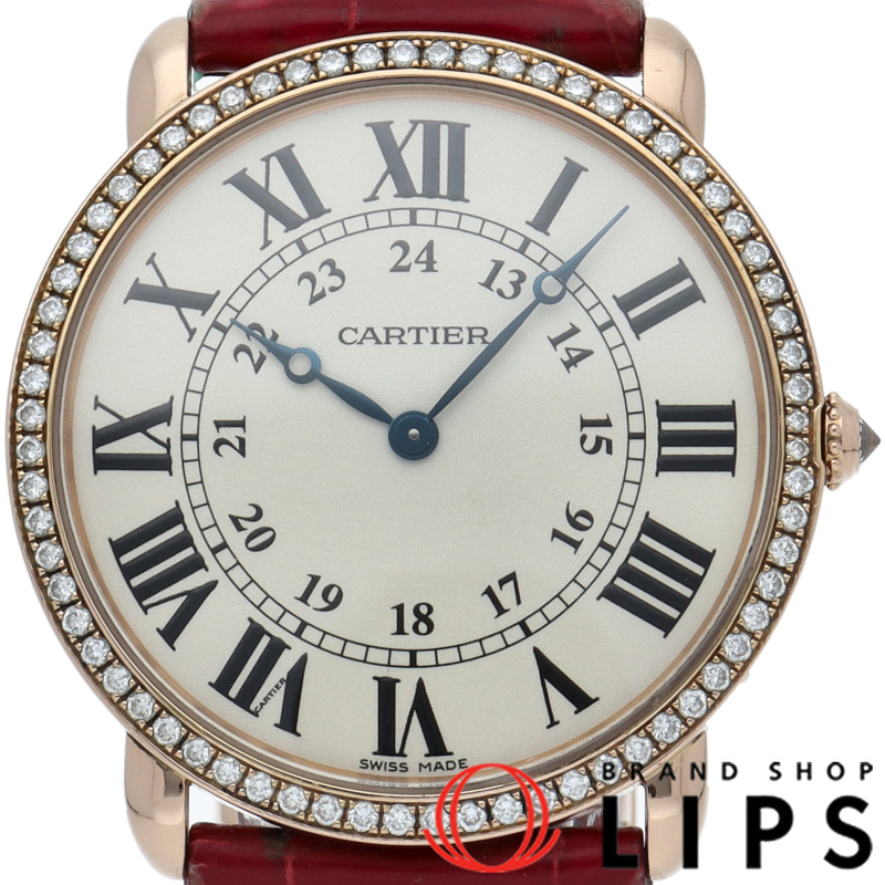 ロンド ルイ カルティエ ウォッチ LM 36mm ダイヤベゼル